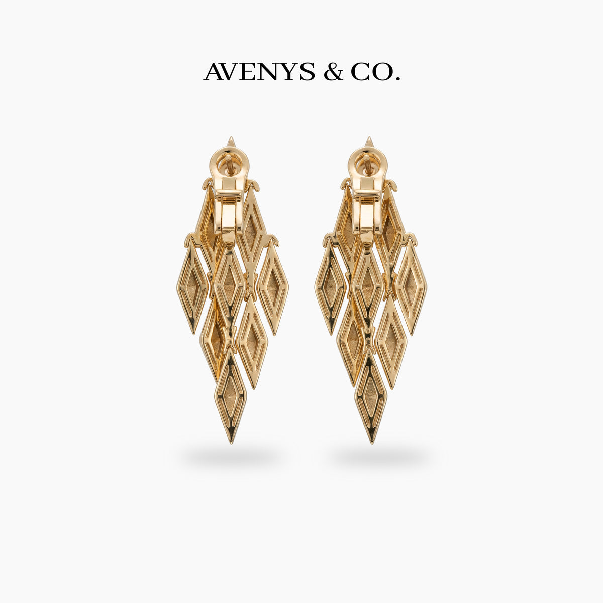 Timeless Drop Earrings – on Yellow Gold