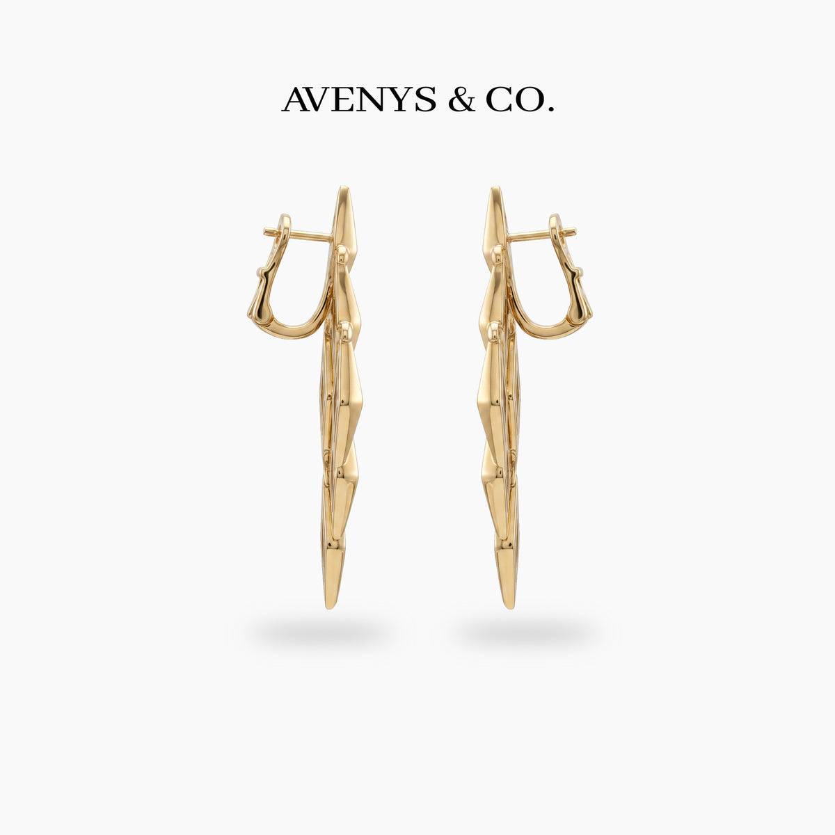 Timeless Drop Earrings – on Yellow Gold