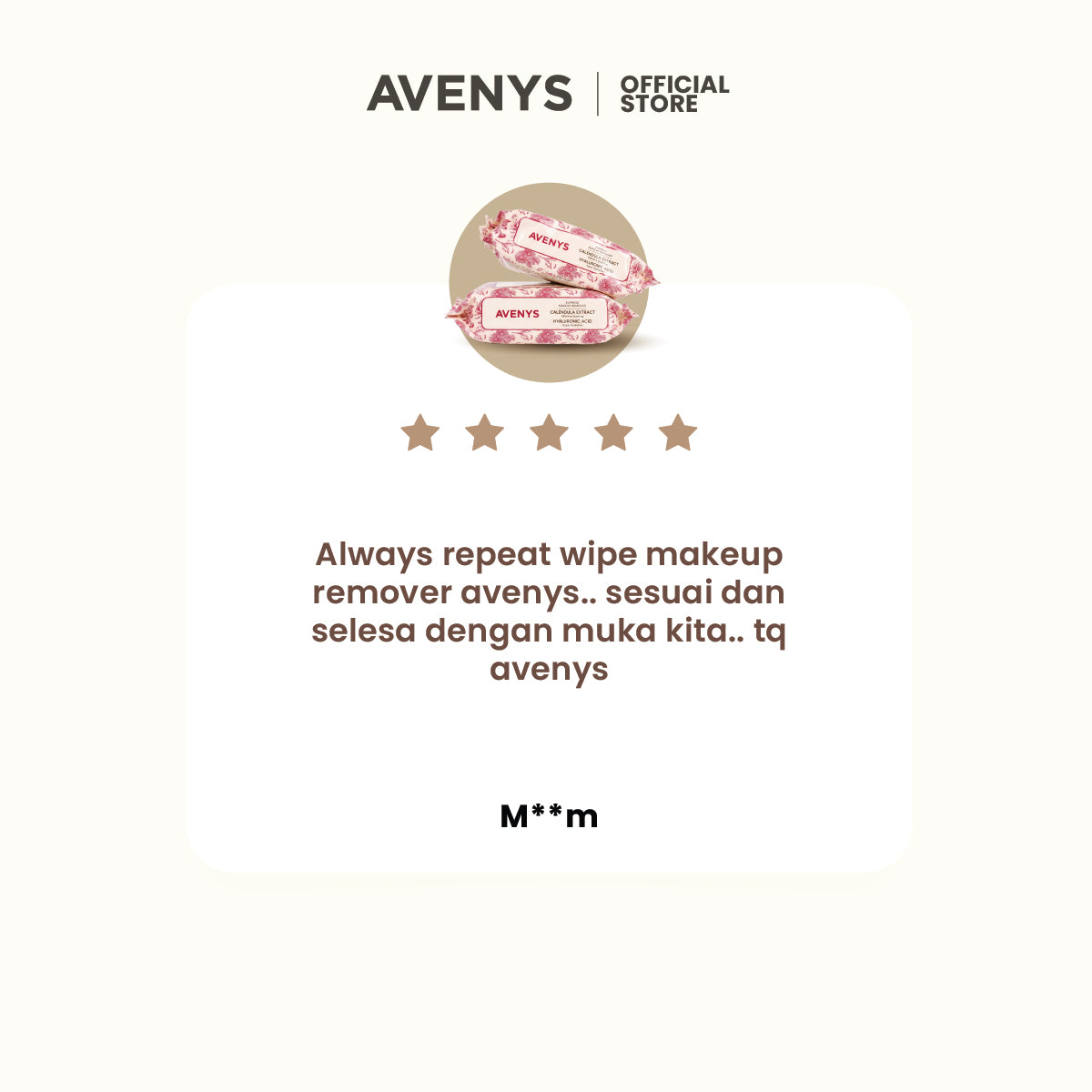 AVENYS Express Makeup Remover Wipes