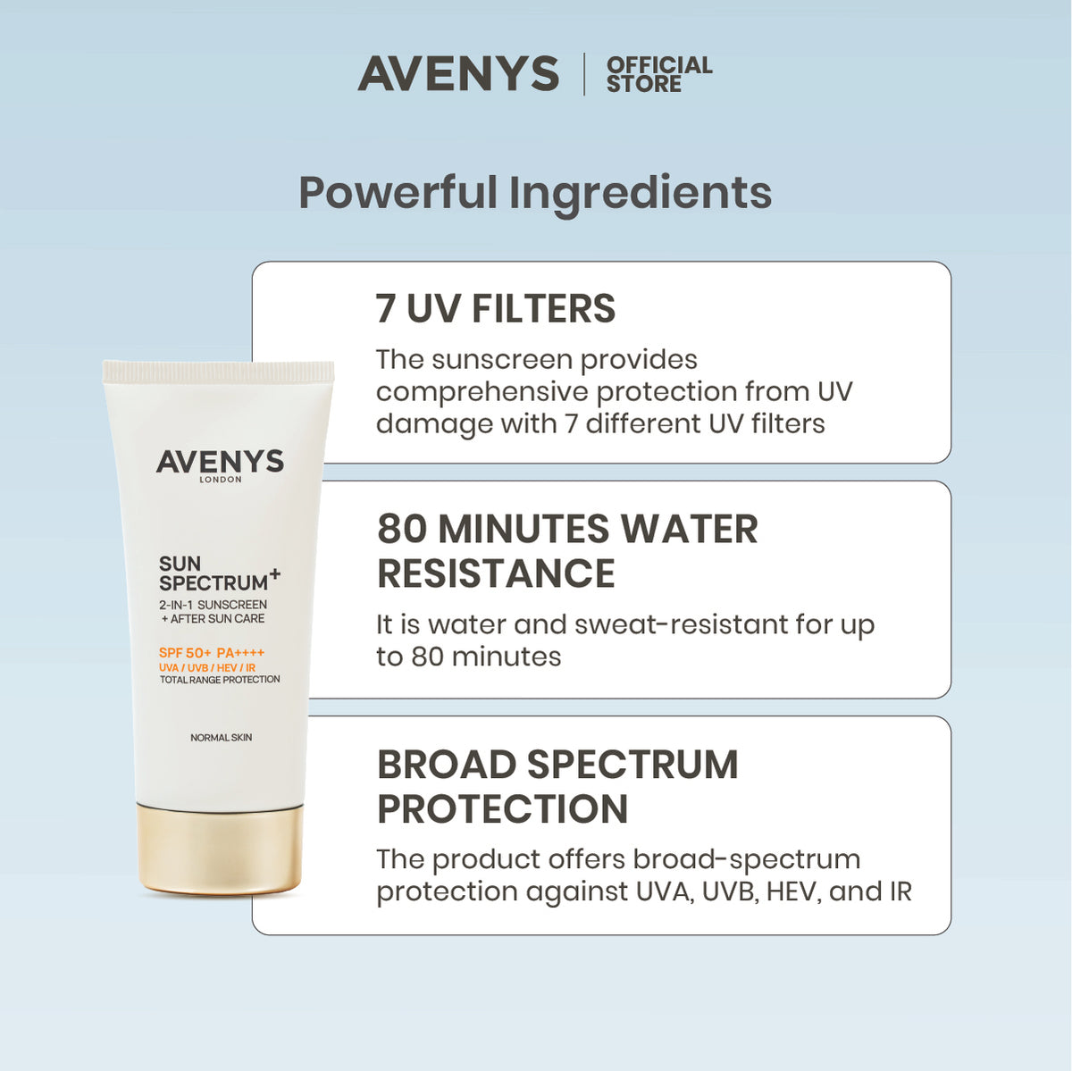 AVENYS Sun Spectrum+ (Normal & Combination Skin)