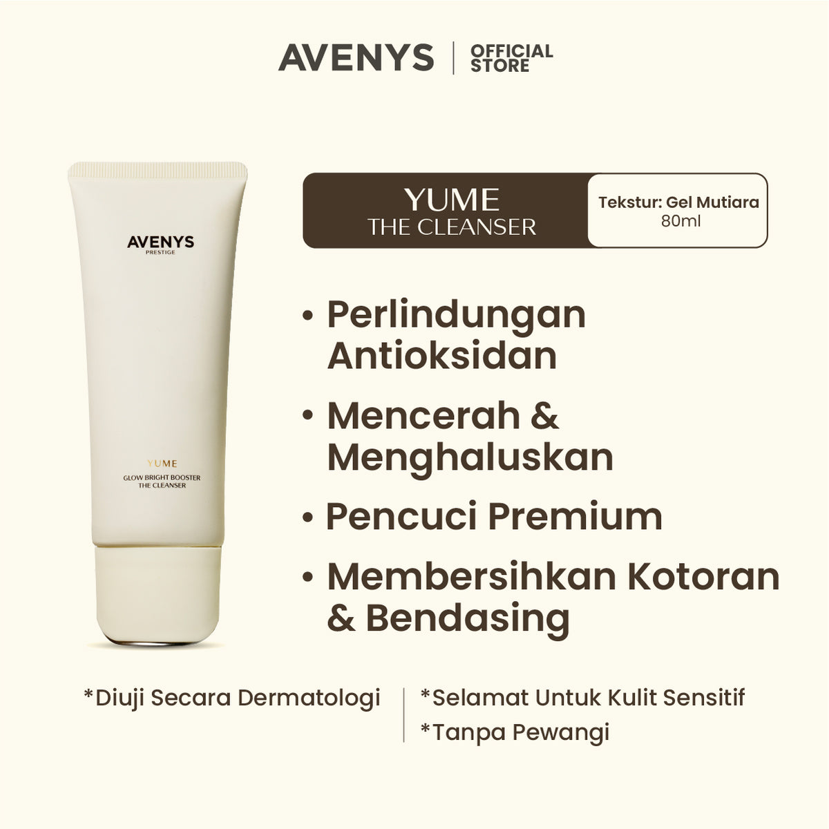 AVENYS Prestige YUME Glow Bright Booster The Cleanser