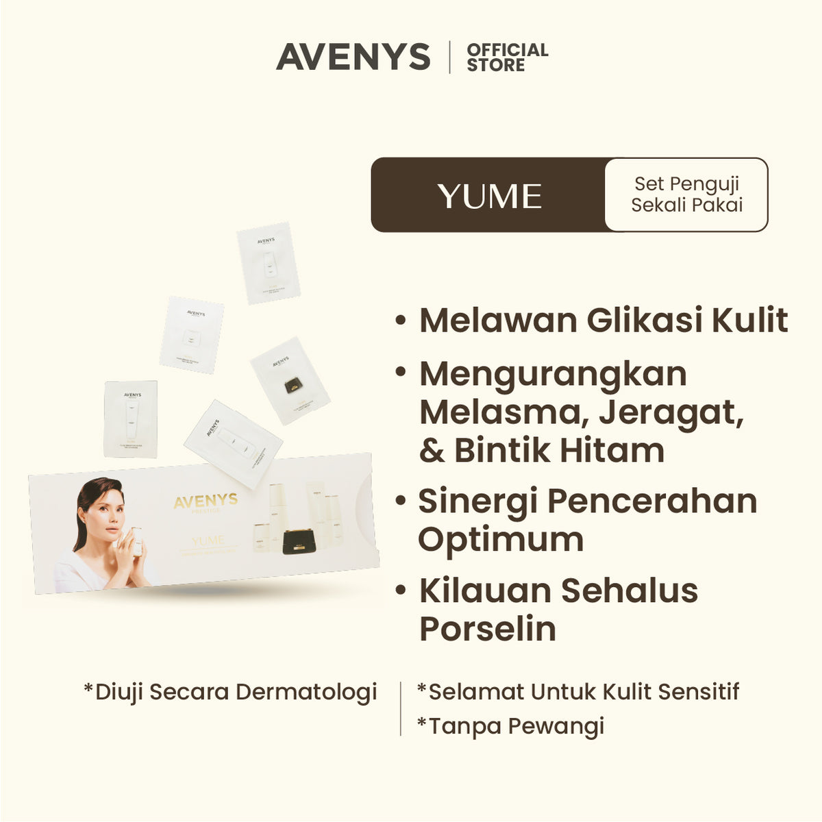 AVENYS Prestige YUME Glow Bright Booster Trial Set