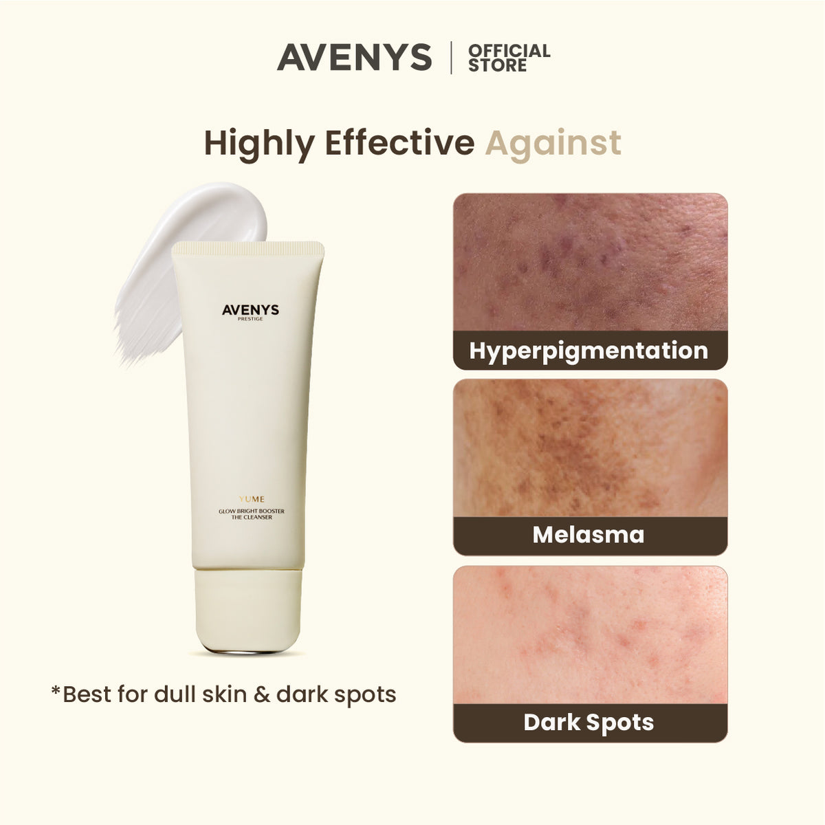 AVENYS Prestige YUME Glow Bright Booster The Cleanser