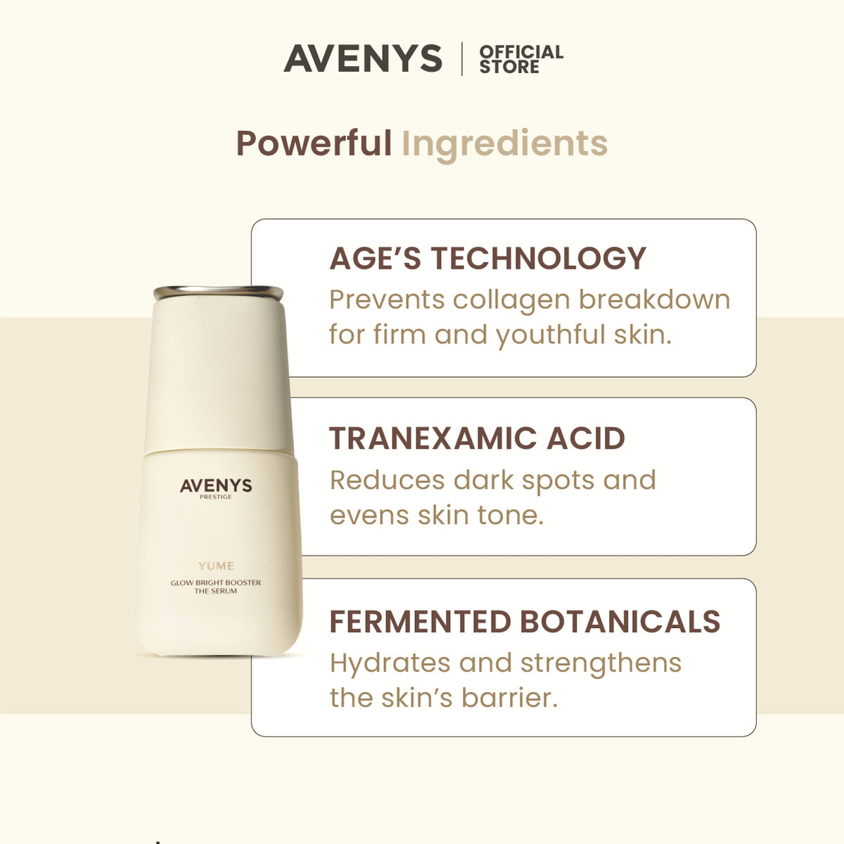 AVENYS Prestige YUME Glow Bright Booster The Serum