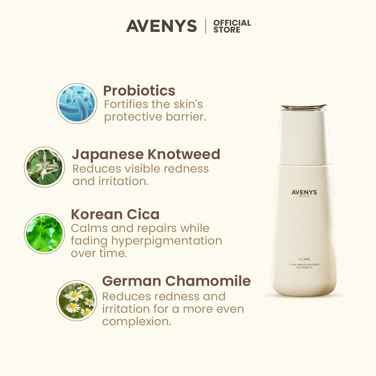 AVENYS Prestige YUME Glow Bright Booster The Essence