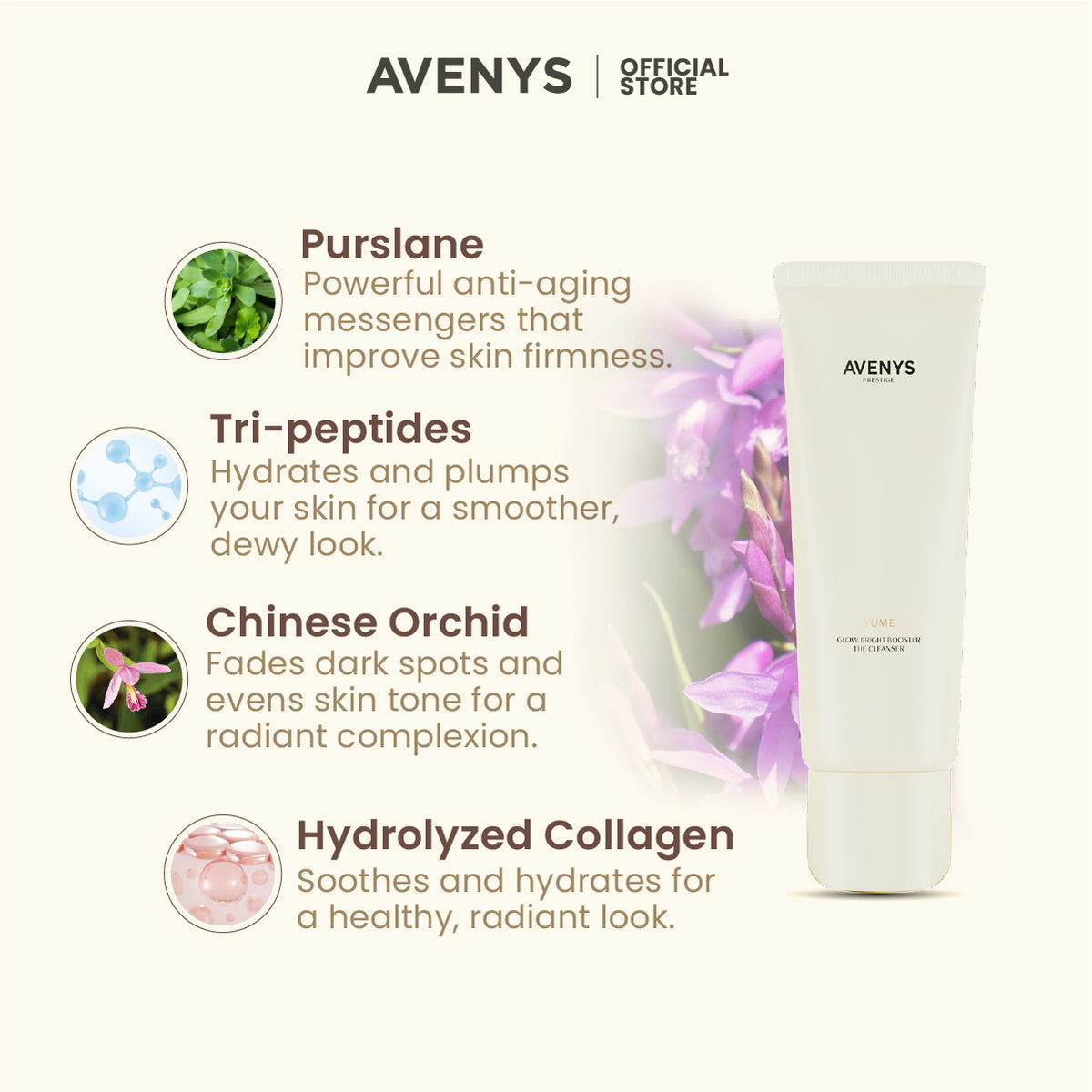 AVENYS Prestige YUME Glow Bright Booster The Cleanser