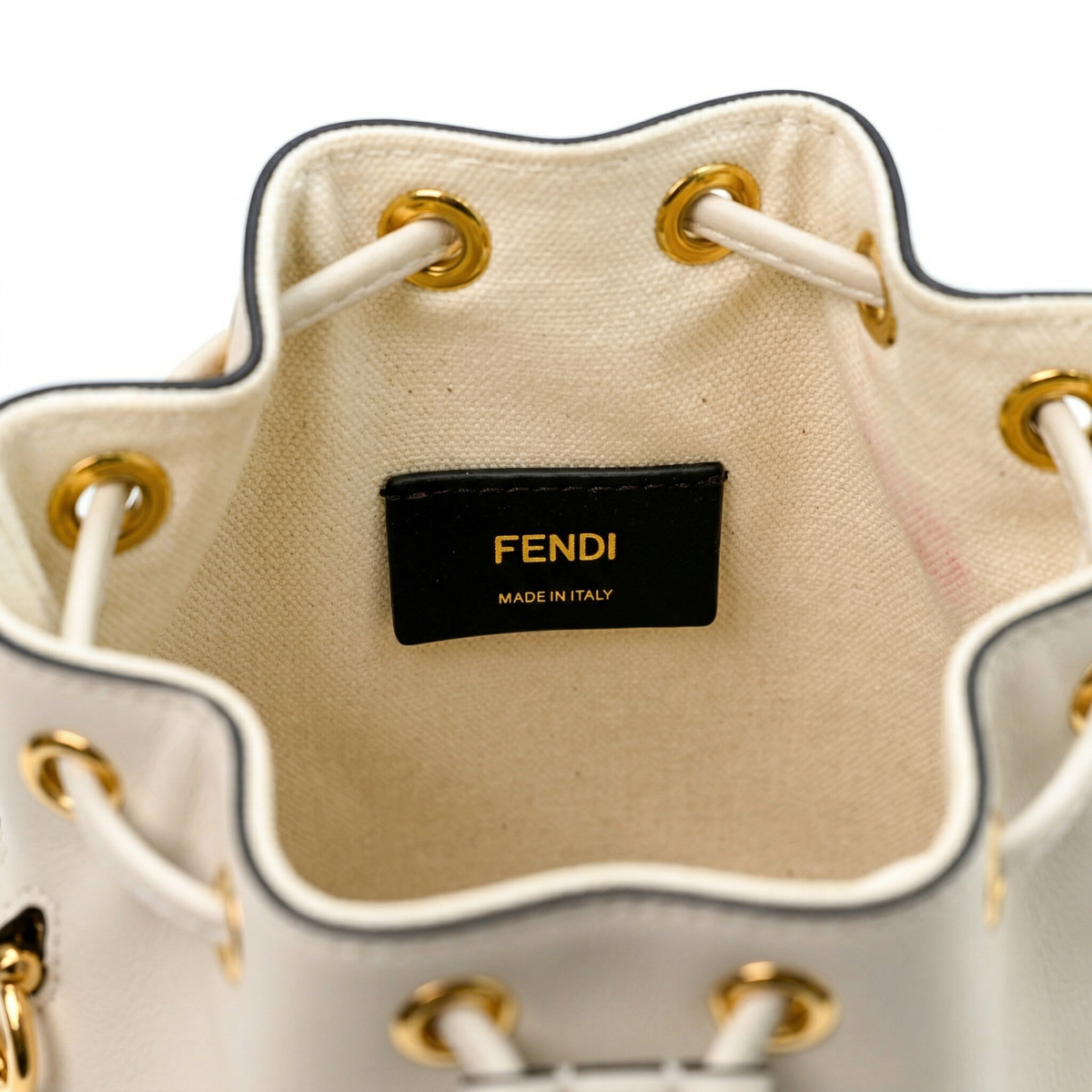 Fendi Mini Mon Tresor – Multicolor FF Embroidered Canvas