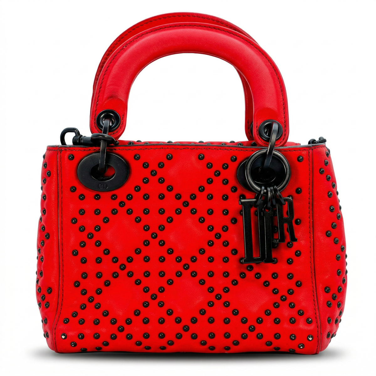 Dior Supple Lady Dior Medium – Studded Cannage Lambskin
