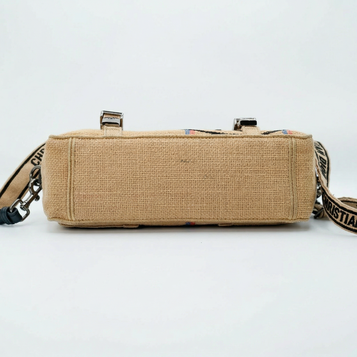 Dior Diorcamp Small – "L'Union Fait La Force" Jute Canvas
