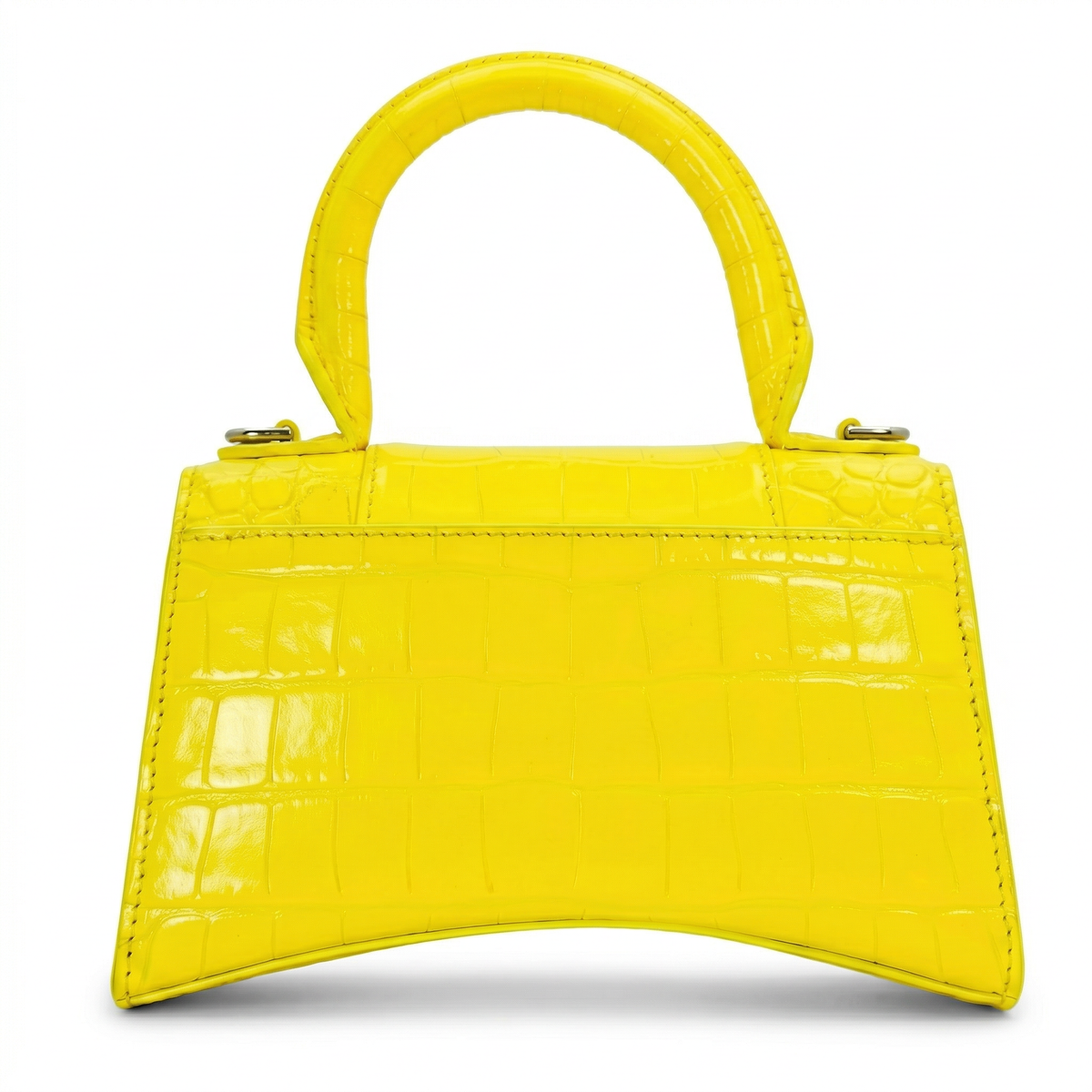 Balenciaga Hourglass Top Handle XS – Croc-Embossed Calfskin