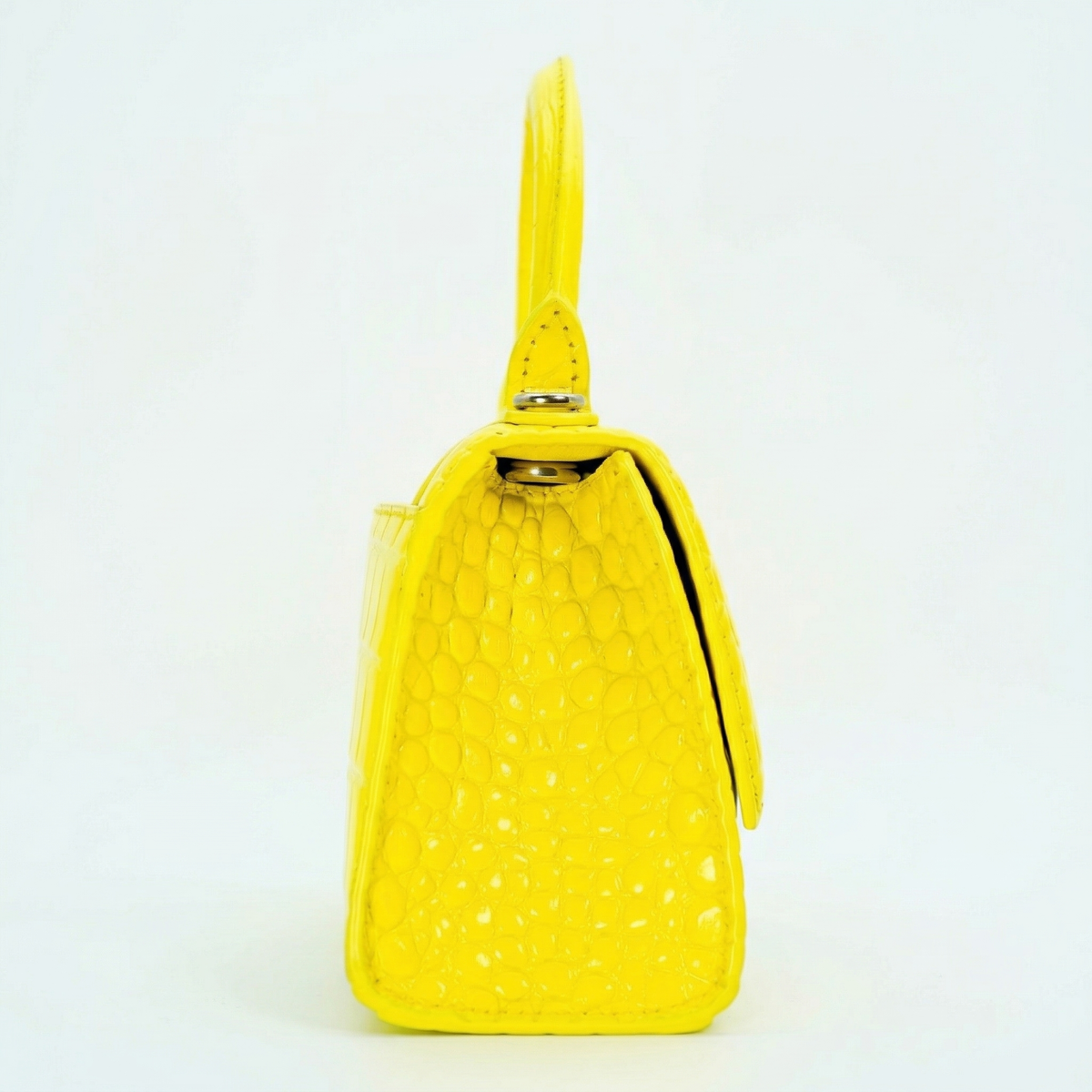 Balenciaga Hourglass Top Handle XS – Croc-Embossed Calfskin