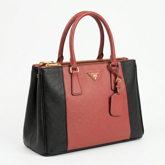 Prada Galleria Medium Tote – Saffiano Leather (Bi-Color)