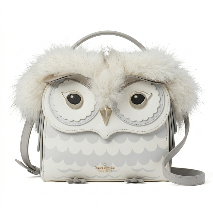 Kate Spade New York Blaze a Trail Furry Owl Shoulder Bag