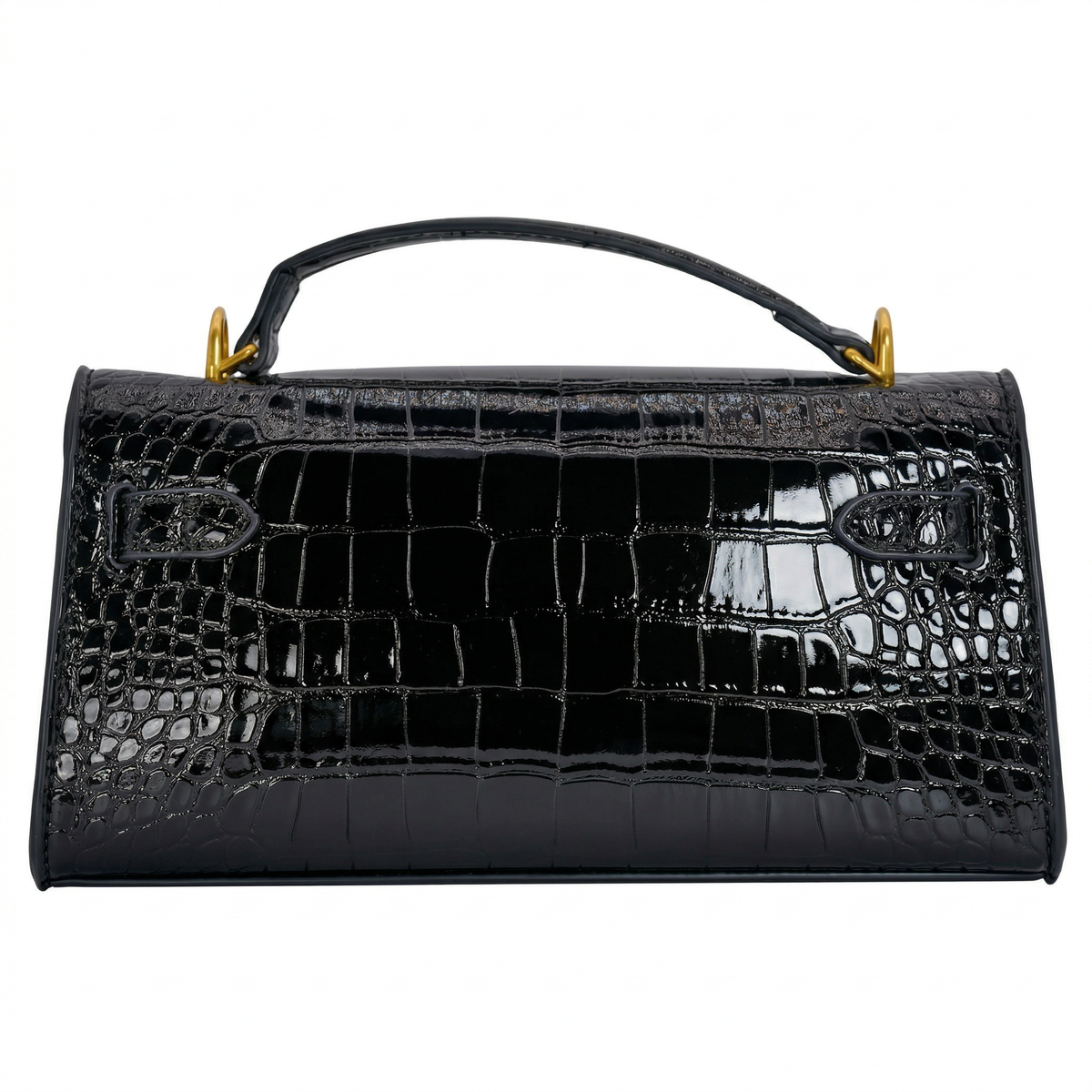 JW PEI Harlee Top Handle - Croc-Embossed - Black