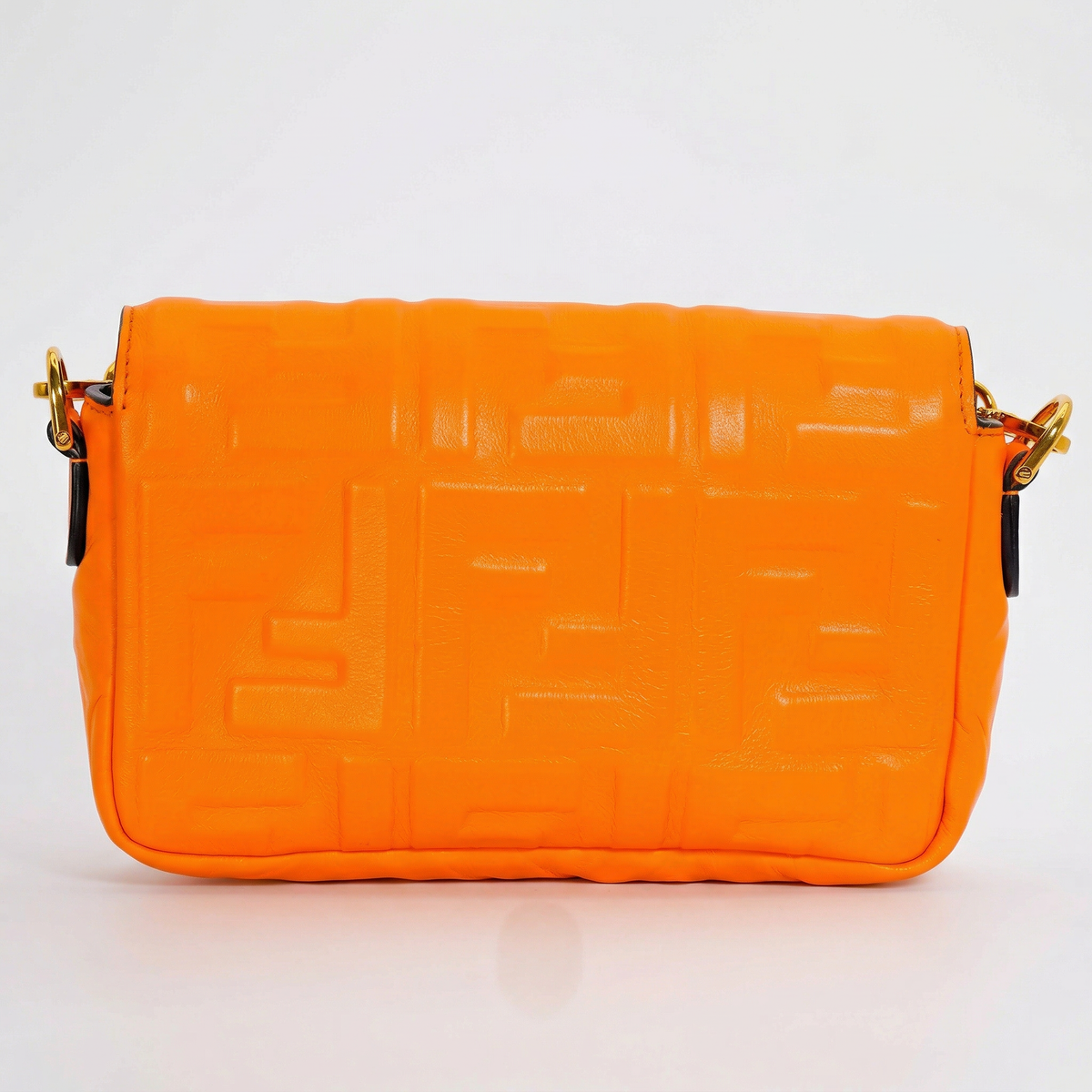 Fendi Nappa FF 1974 Embossed Baguette