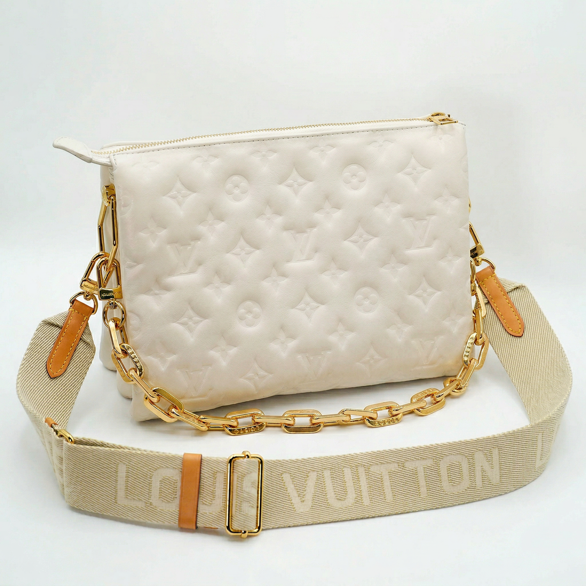 Louis Vuitton Coussin PM – Monogram-Embossed Lambskin