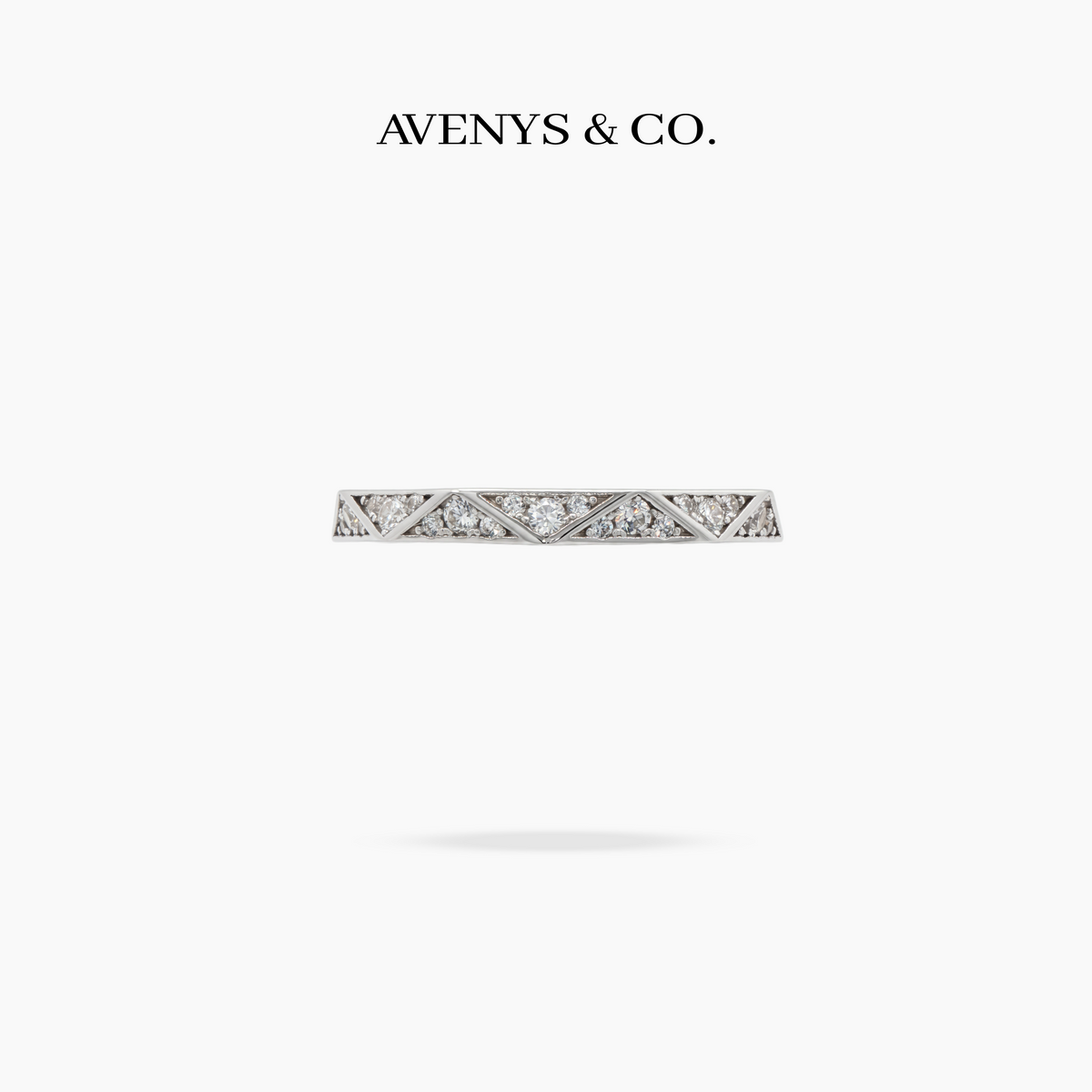 Prism Pave Ring - on White Gold — WEB lead photo