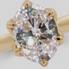 AV Floral™ Oval Solitaire Ring with White Oval Stone – on Yellow Gold ... product video