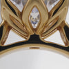 AV Floral™ Round Solitaire Ring with White Round Stone – on Yellow Gold ... product video