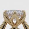 AV Floral™ Marquise Solitaire Ring with White Marquise Stone – on Yellow Gold ... product video