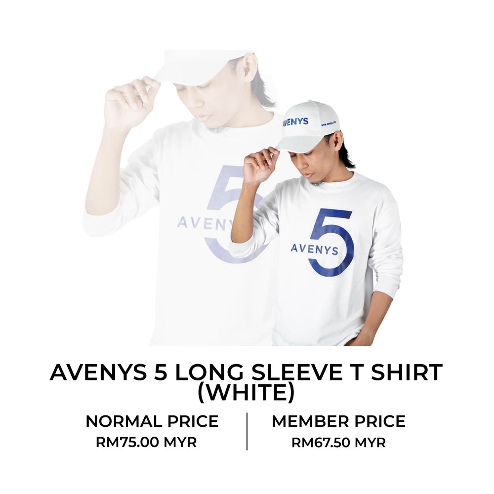 AVENYS 5 Long Sleeve T-Shirt (White)